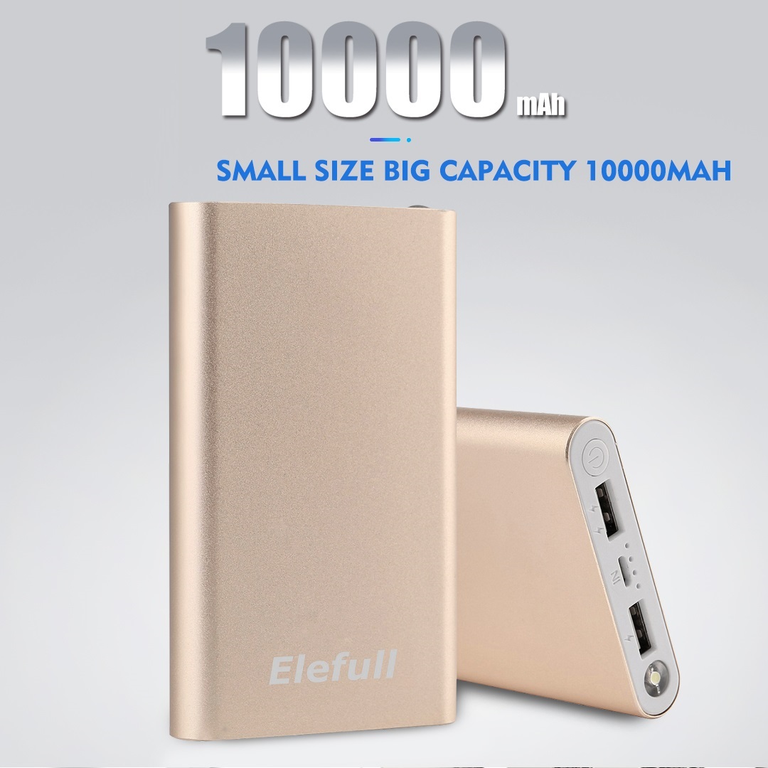 Metal Power bank portable charger 10000mAh external battery For iphone, ipad, Samsung, Huawei, Smartphones Speaker etc.