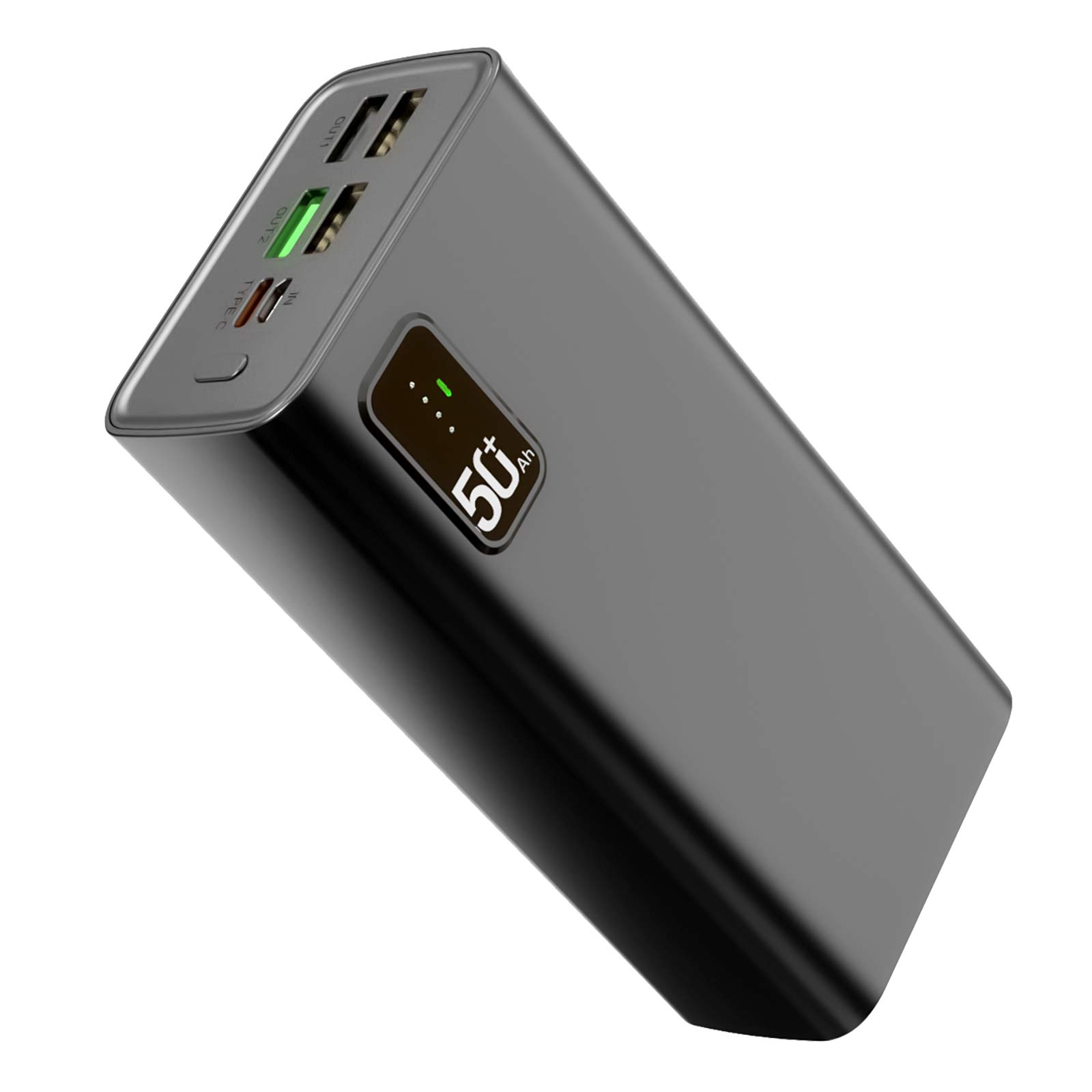 Toospon- Power Bank, QC3.0 22.5W & USB C PD20W Portable Charger 50000mah External Battery Pack, 2 Inputs & 5 Outputs Quick Charge For IPhone Samsung Camera Pad Headset etc.