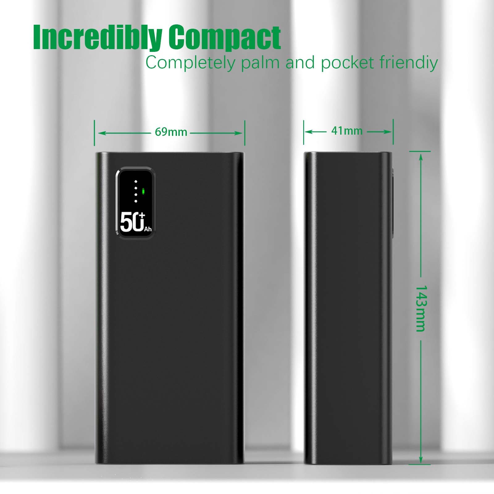Toospon Power Bank, USB 22.5W & Type-C PD20W Phone Portable Charger 50000mah External Battery, 2 Inputs & 5 Outputs Quick Charge For iphone, ipad, Samsung, Huawei, Smartphones Speaker etc.