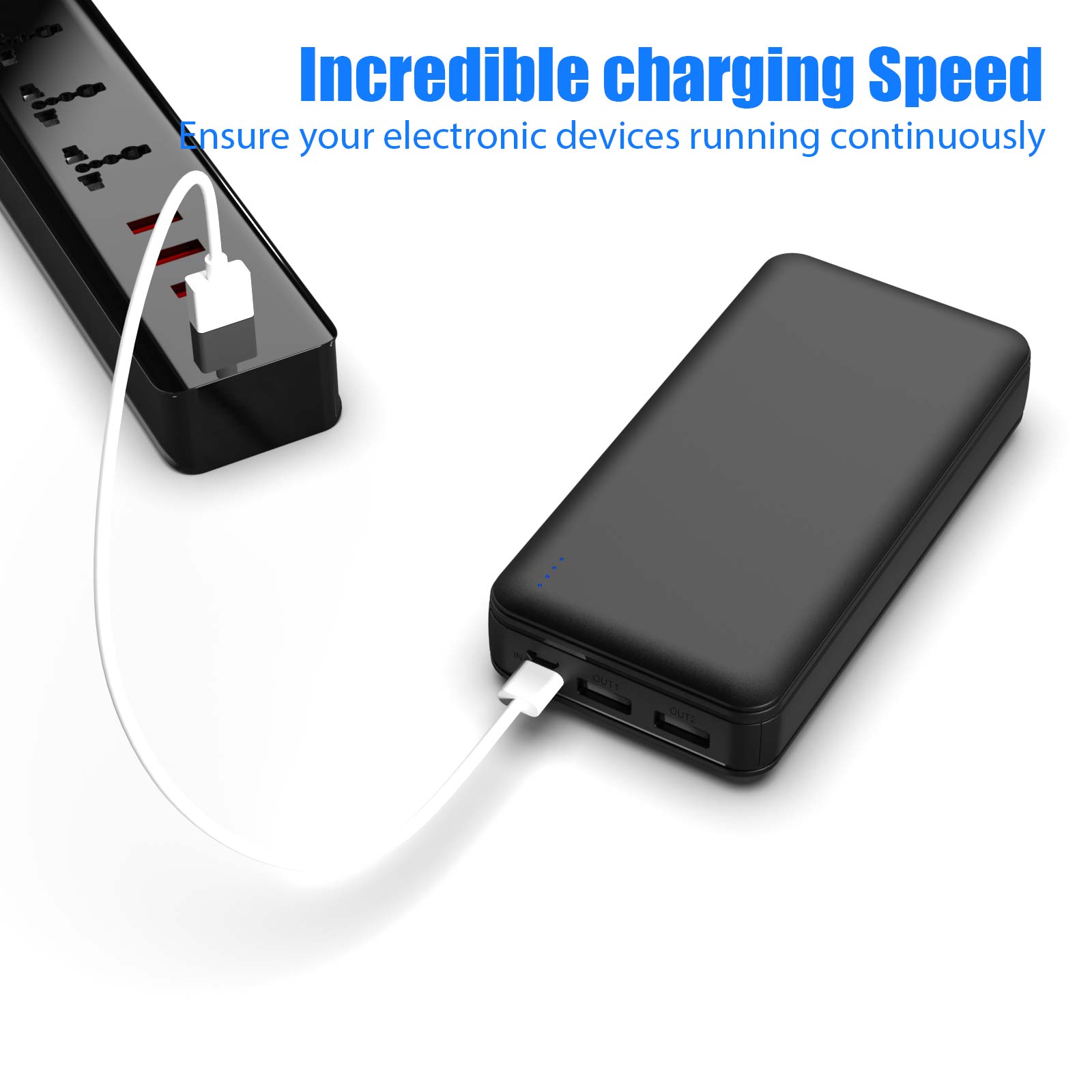 Power Bank, 26800mAh Phone Portable Charger, External Battery Pack, Fast charging for Smartphones Cameras Tablets etc.