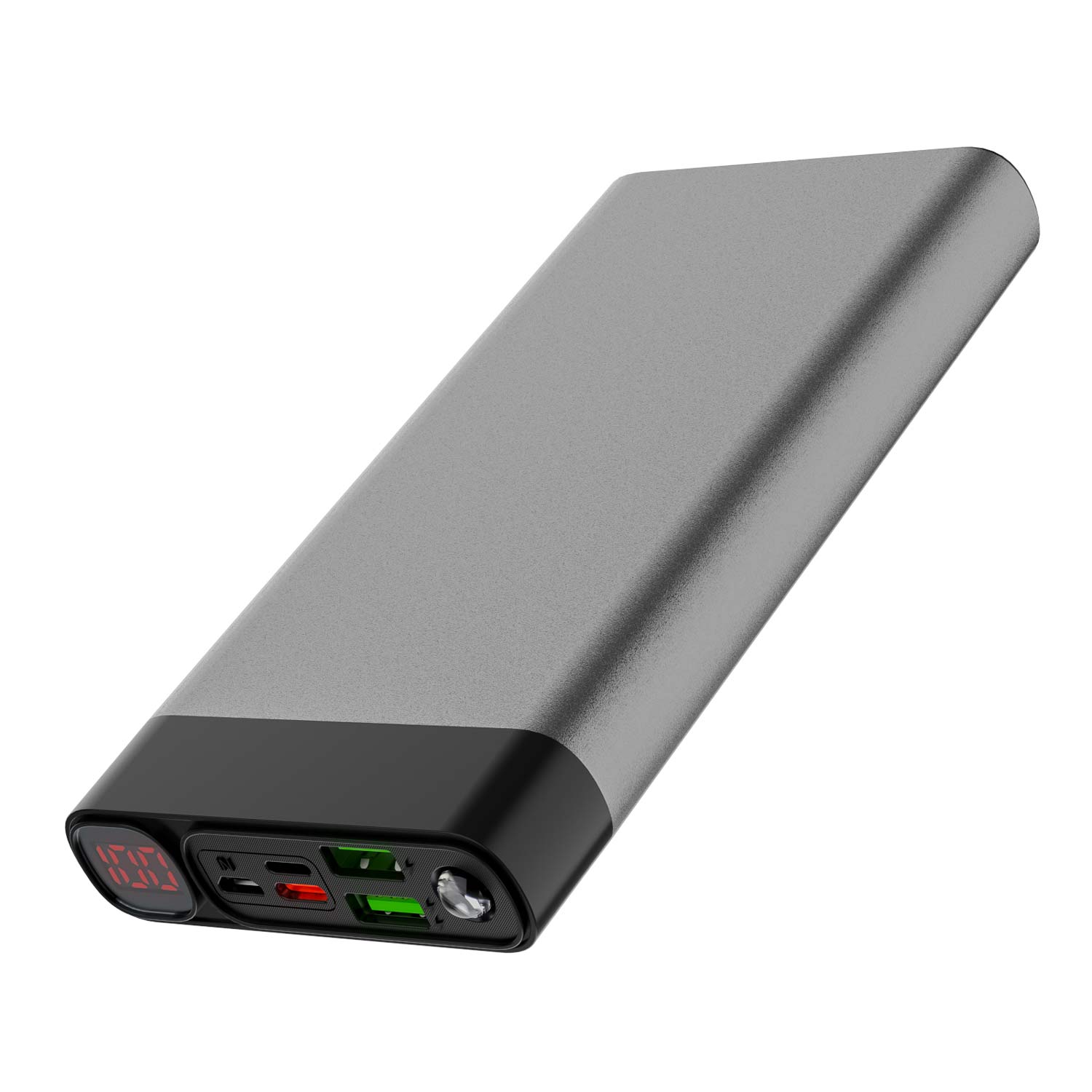 ELEFULL-Portable Power Bank, 26800mAh with QC3.0 22.5W & USB C PD20W Fast Charger in Secure Metal Case, LED Display, Flashlight - Compact & Stylish Chargers for Phones & Tablets.