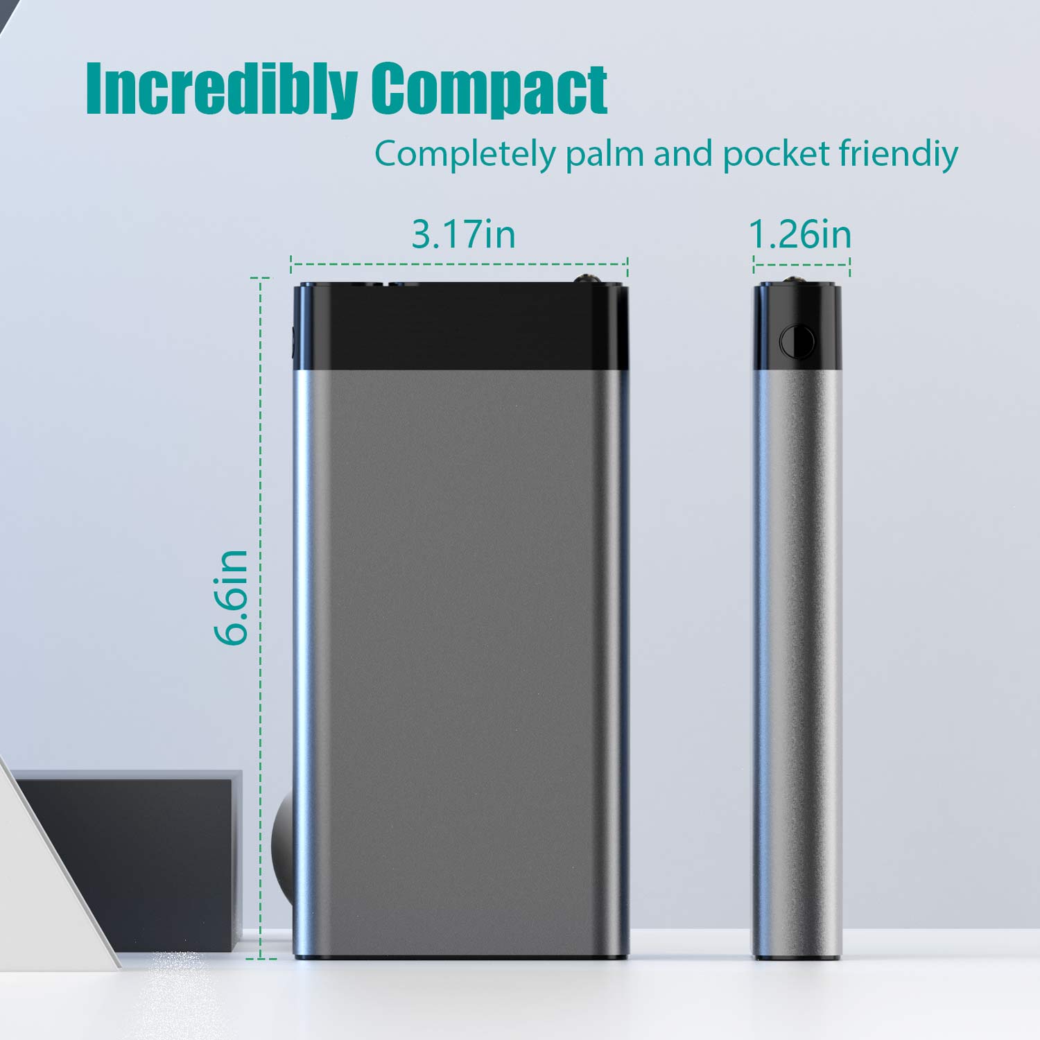 ELEFULL-Portable Power Bank, 26800mAh with QC3.0 22.5W & USB C PD20W Fast Charger in Secure Metal Case, LED Display, Flashlight - Compact & Stylish Chargers For iphone, ipad, Samsung, Huawei, Smartphones etc.